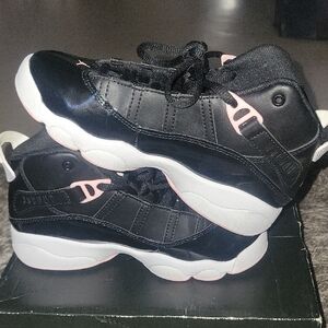 Jordan Kids Sneakers Black and Pink